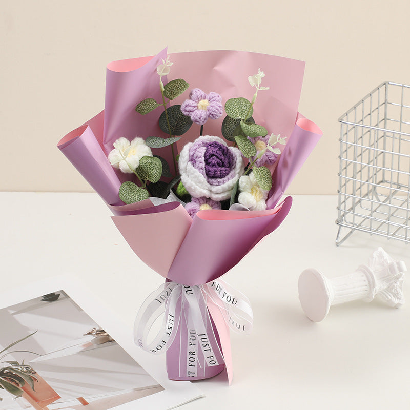 Hjmeta®💕Mother's Day Special Sale 10% OFF!💕Handmade Delicate Crochet Flower Bouquet