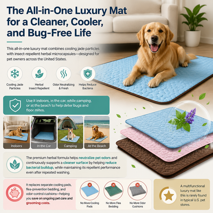 Hjmeta®-🔥Summer Hot Sale 50% OFF🧊Premium Cooling Mat For Pet