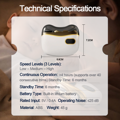 Hjmeta®🎁2-in-1 Electric Nail Clipper & Polisher ✨ Universal automatic nail file for adults and children👶