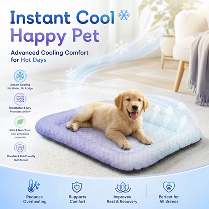 upsell-❄️Pet Cooling Mat for Dogs & Cats 🐾  Naturally Cool Ice-Silk Pad • Breathable, Washable & Soft (Copy)