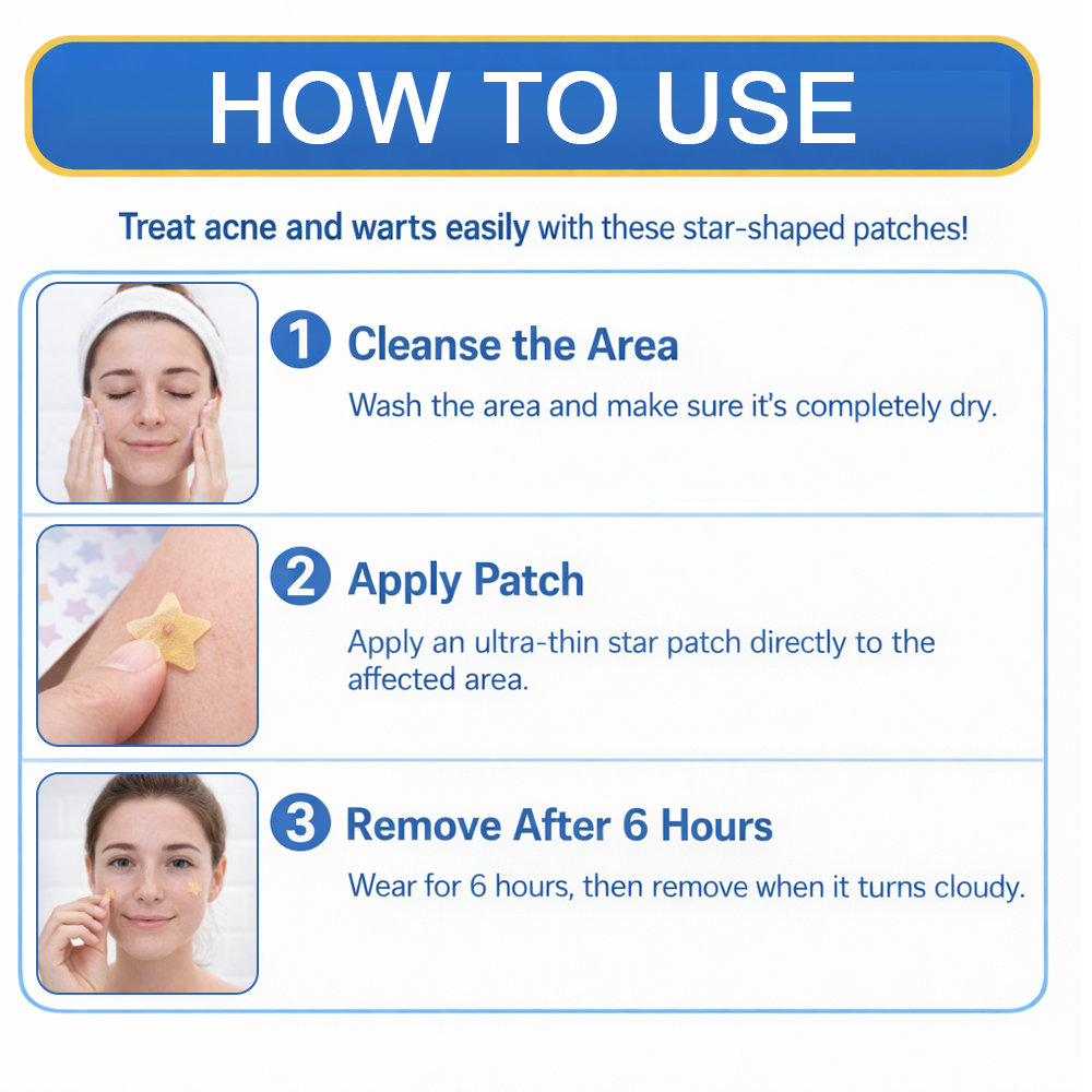 Devareon® 2-in-1 Microneedle & Hydrocolloid Star Patch 🌟 | Acne, Blackheads, Skin Tags & Raised Blemishes Remover 💫 | 6 Colors Pimple Patch for Face & Neck 🌸 | Invisible Star Zit Stickers ✨