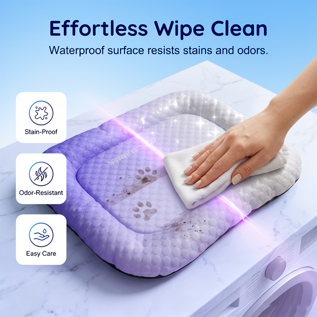 upsell-❄️Pet Cooling Mat for Dogs & Cats 🐾  Naturally Cool Ice-Silk Pad • Breathable, Washable & Soft (Copy)