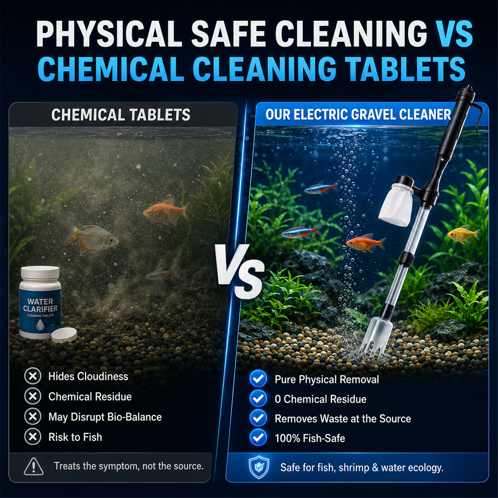 Hjmeta-🐟 Electric Aquarium Gravel Cleaner✨Keep Your Aquarium Crystal Clean — Without The Messy Manual Work