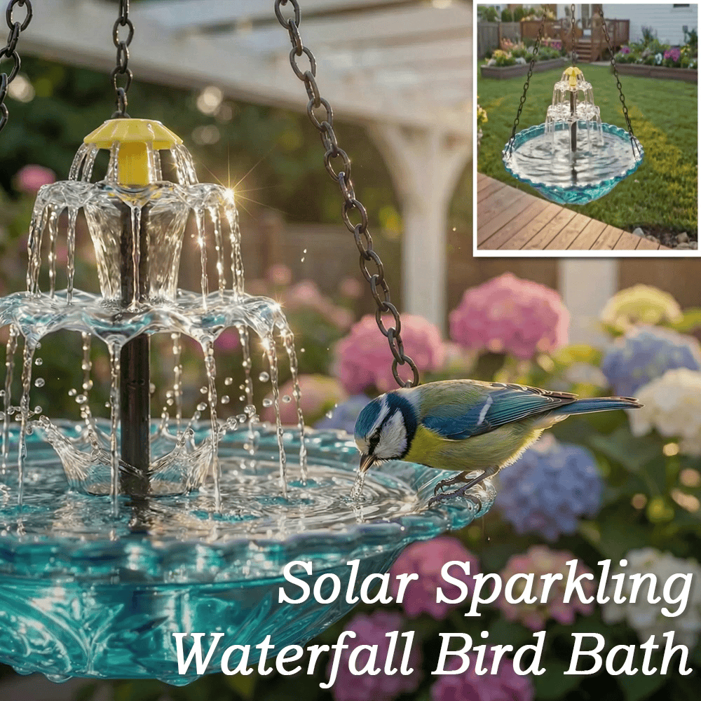 upsell-🔥🔥2026 Spring Sale 40% Off--🐦Solar Cascade Hanging Bird Bath Fountain