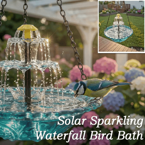 upsell-🔥🔥2026 Spring Sale 40% Off--🐦Solar Cascade Hanging Bird Bath Fountain