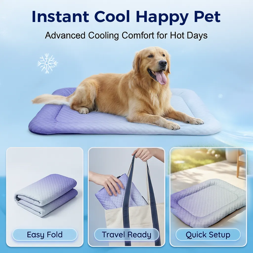 upsell-❄️Pet Cooling Mat for Dogs & Cats 🐾  Naturally Cool Ice-Silk Pad • Breathable, Washable & Soft (Copy)