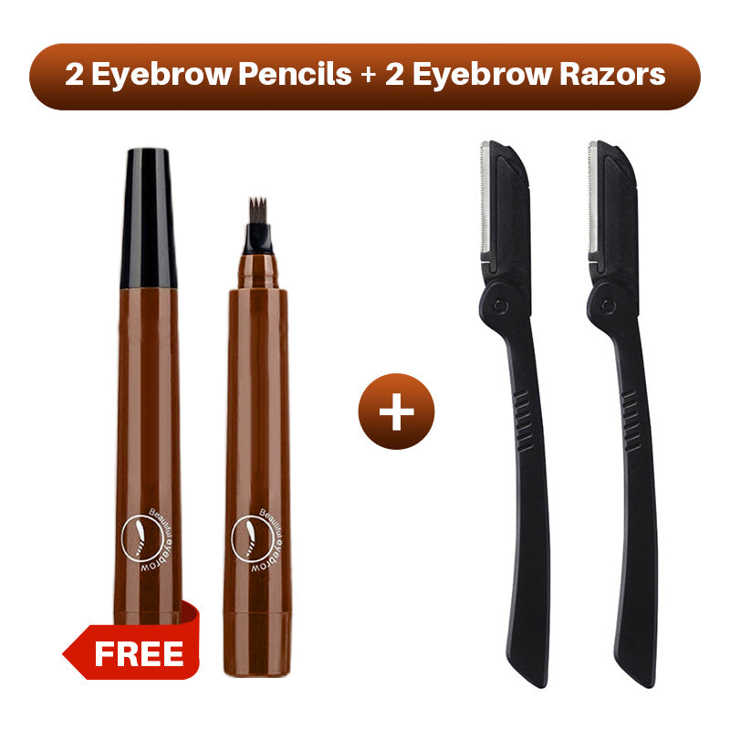 Hjmeta®🎁Buy 1 Get 1 Free🔥Waterproof Four-tip Beard and Eyebrow Pen✨