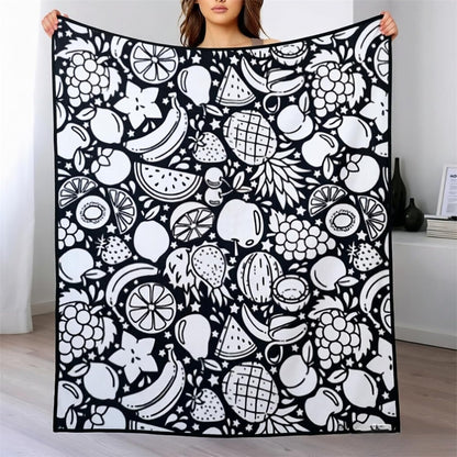 DIY Drawing Blanket (Optional 24-Color Marker Set) Create Your Art Blanket Washable Keepsake Blanket for Kids & Adults