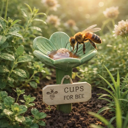 Hjmeta®🐝Flower-Shaped Bee Watering Station💧