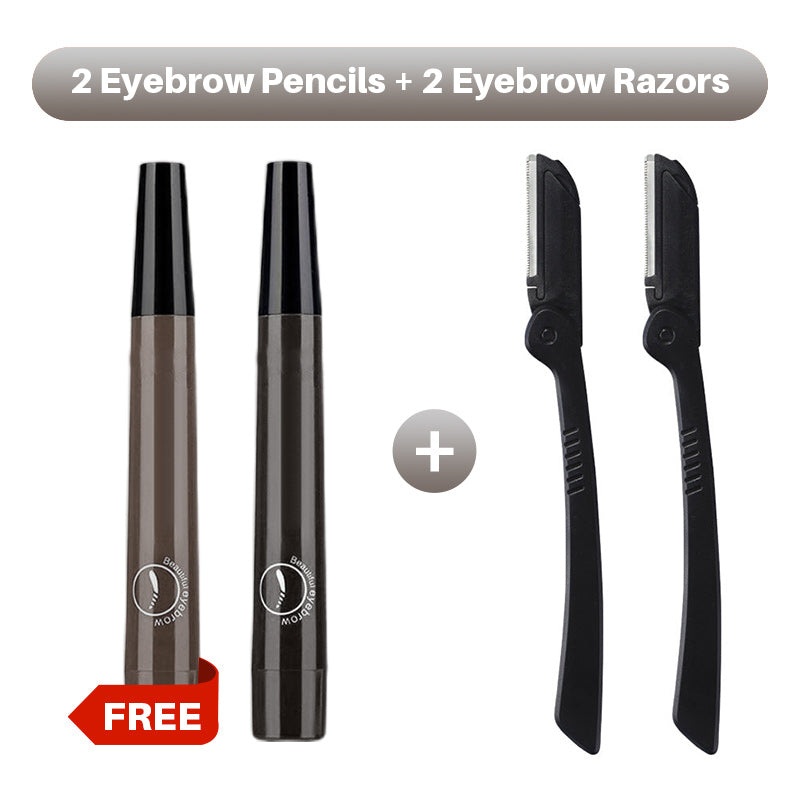 Hjmeta®🎁Buy 1 Get 1 Free🔥Waterproof Four-tip Beard and Eyebrow Pen✨