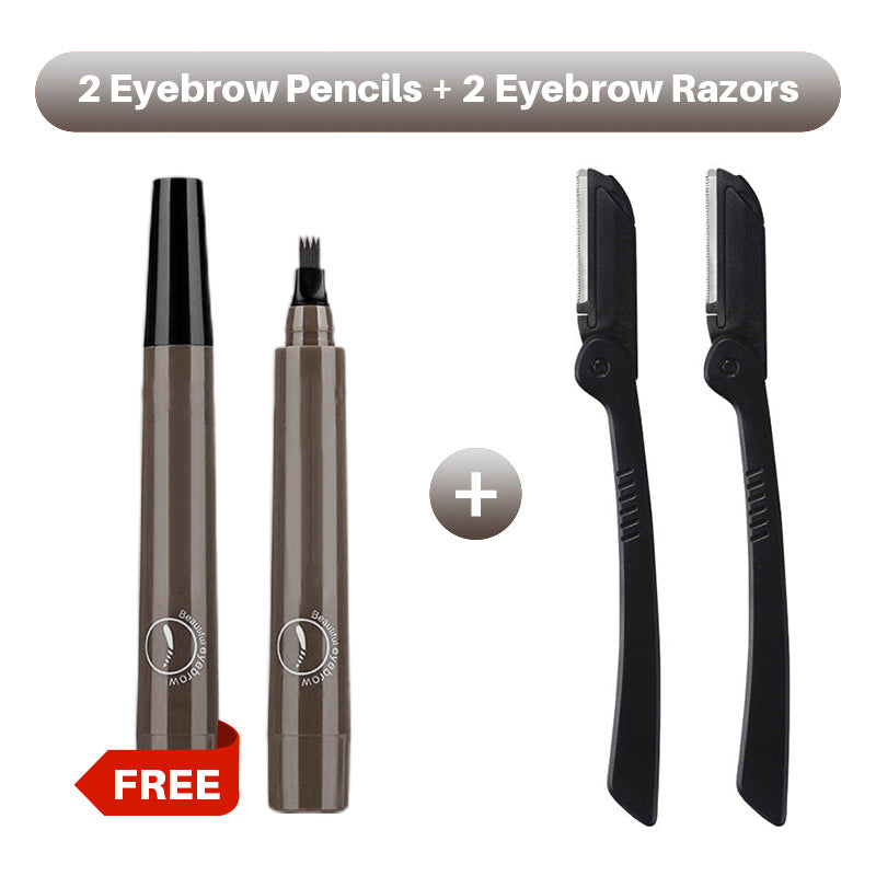 Hjmeta®🎁Buy 1 Get 1 Free🔥Waterproof Four-tip Beard and Eyebrow Pen✨