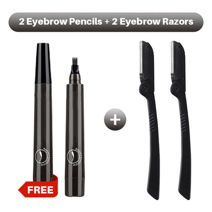 Hjmeta®🎁Buy 1 Get 1 Free🔥Waterproof Four-tip Beard and Eyebrow Pen✨