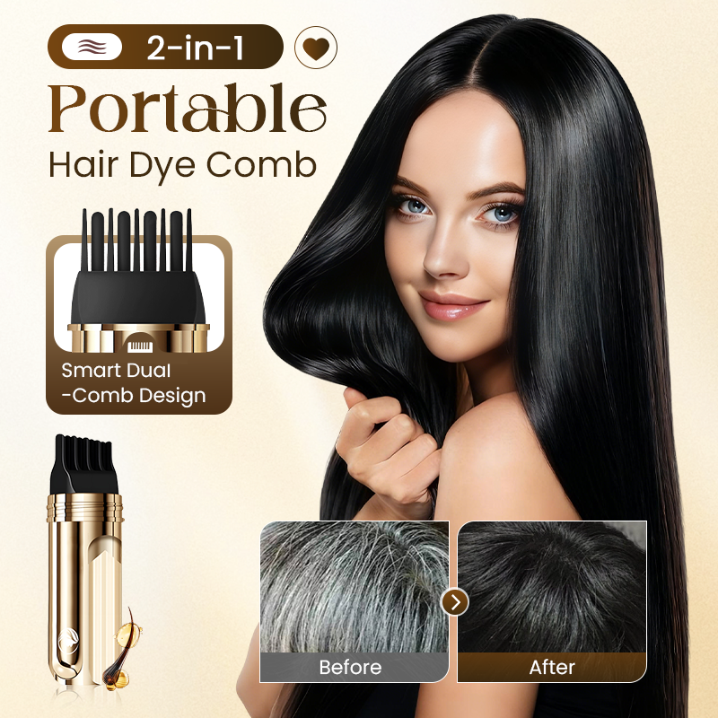 💖2-in-1 Convenient Hair Dye Comb For Gray Hair-Hjmeta®