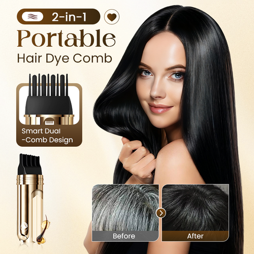 💖2-in-1 Convenient Hair Dye Comb For Gray Hair-Hjmeta®