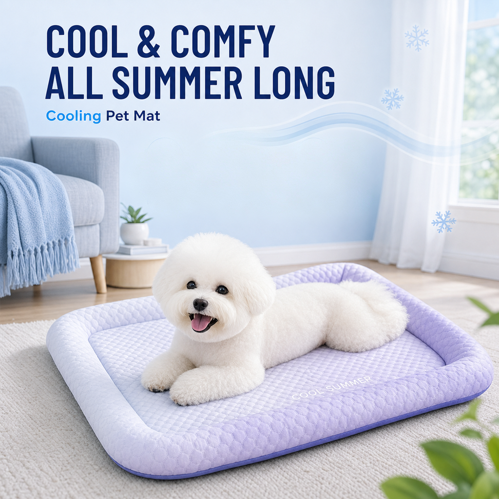 upsell-❄️Pet Cooling Mat for Dogs & Cats 🐾  Naturally Cool Ice-Silk Pad • Breathable, Washable & Soft (Copy)