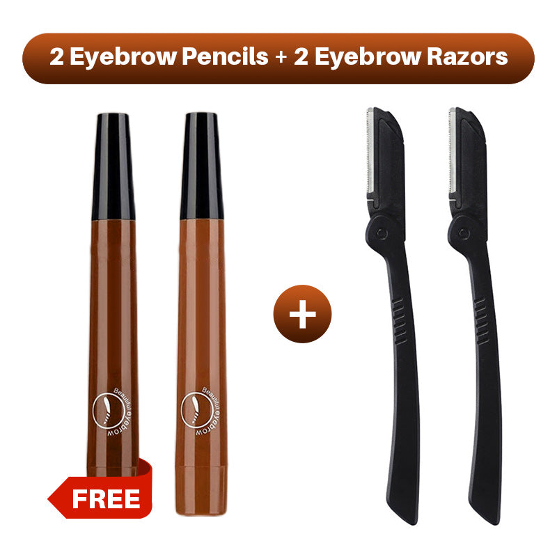 Hjmeta®🎁Buy 1 Get 1 Free🔥Waterproof Four-tip Beard and Eyebrow Pen✨