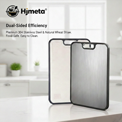 Hjmeta® 5-in-1 Titanium Cutting Board Set – Large 16×11" Prep Board