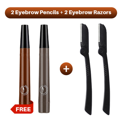 Hjmeta®🎁Buy 1 Get 1 Free🔥Waterproof Four-tip Beard and Eyebrow Pen✨