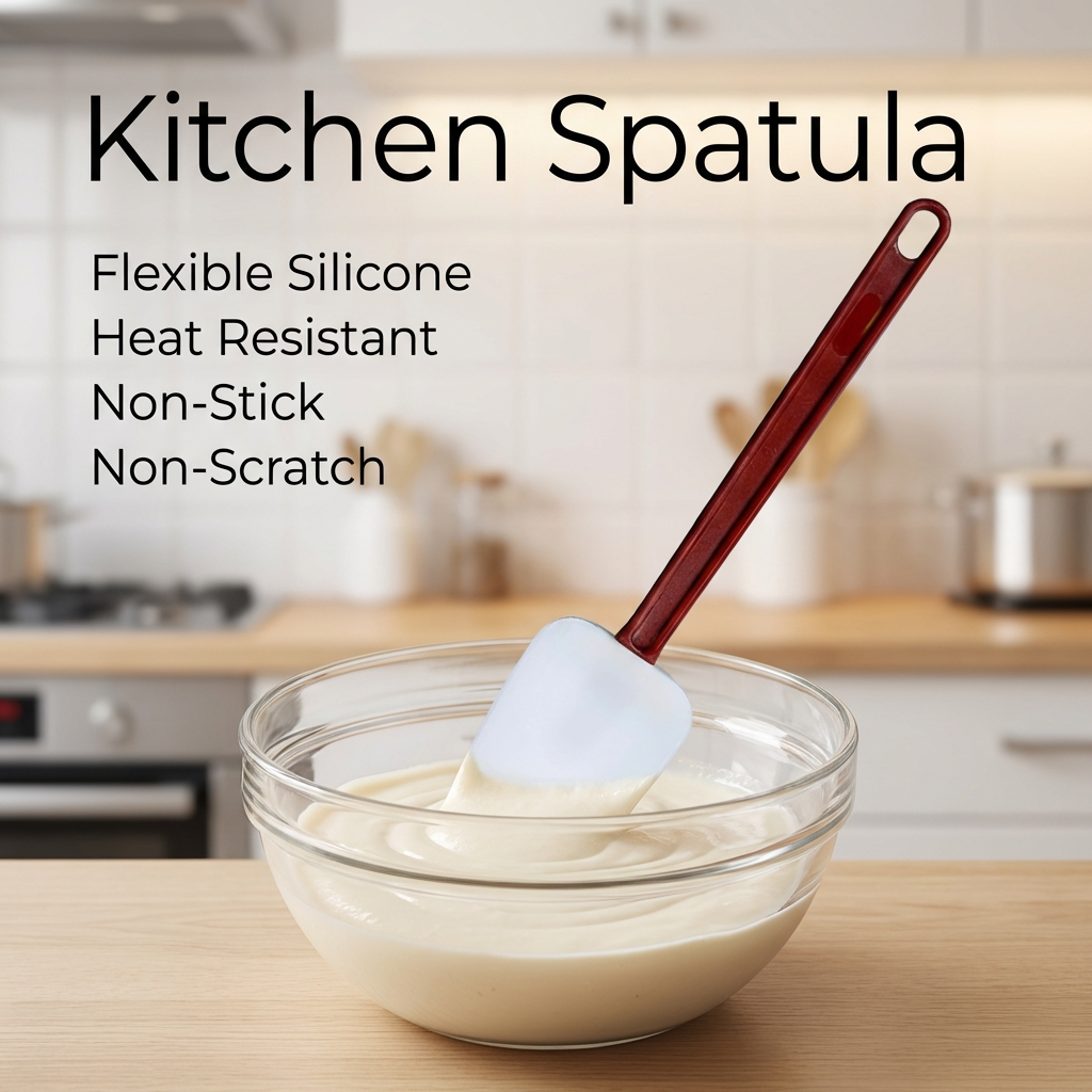 Hjmeta® 14-Inch Heat-Resistant Silicone Spatula – Heavy Duty Kitchen Scraper for Cooking & Baking