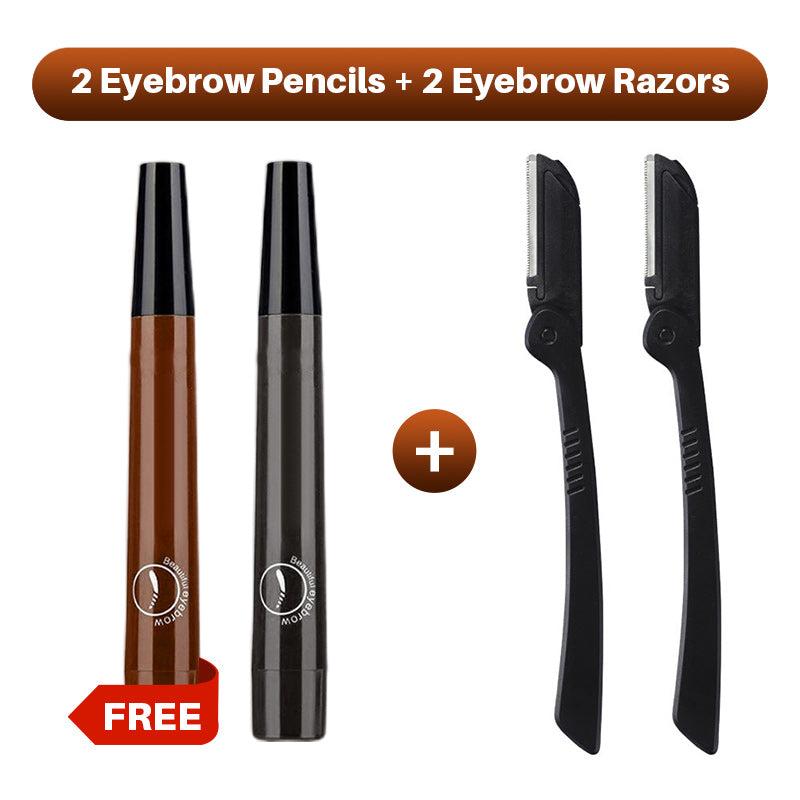 Hjmeta®🎁Buy 1 Get 1 Free🔥Waterproof Four-tip Beard and Eyebrow Pen✨