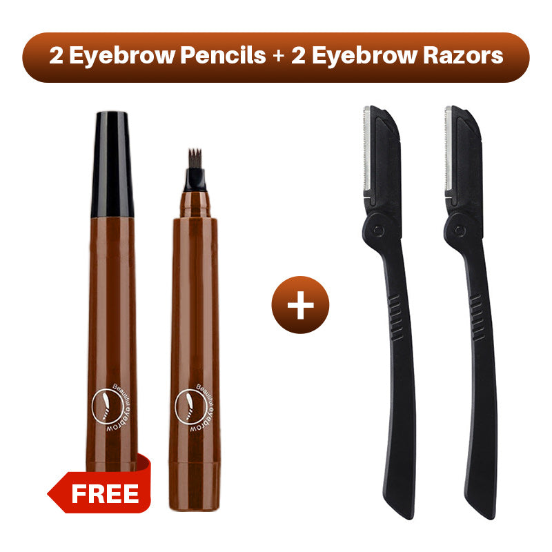 Hjmeta®🎁Buy 1 Get 1 Free🔥Waterproof Four-tip Beard and Eyebrow Pen✨