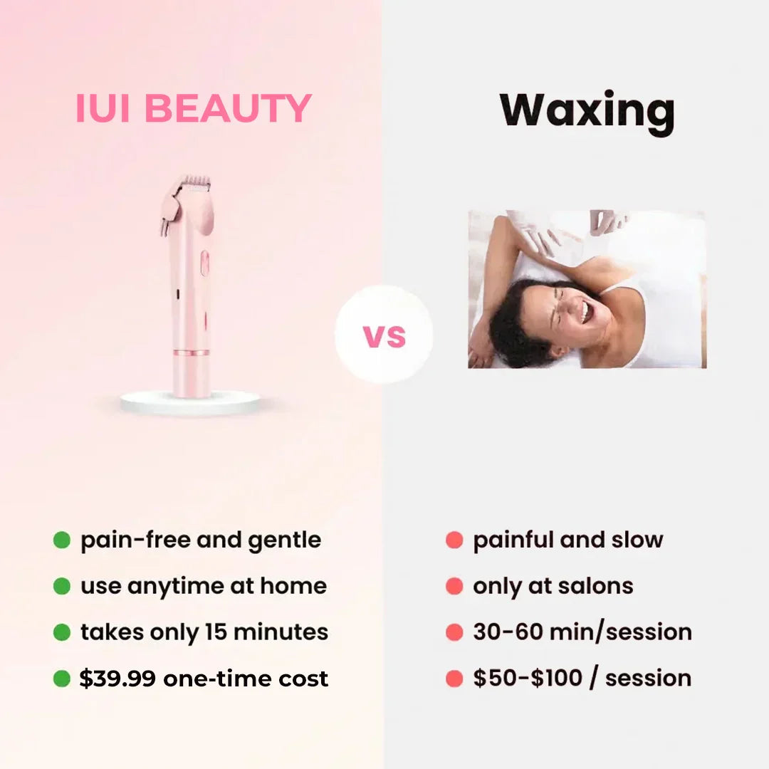 Hjmeta®🔥 2-in-1 Painless Bikini Hair Trimmer ✨ Upgraded version: LCD display + long battery life + powerful and quiet operation + full body hair removal