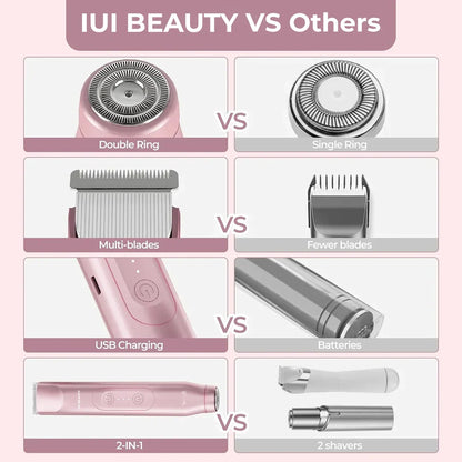 Hjmeta®🔥 2-in-1 Painless Bikini Hair Trimmer ✨ Upgraded version: LCD display + long battery life + powerful and quiet operation + full body hair removal