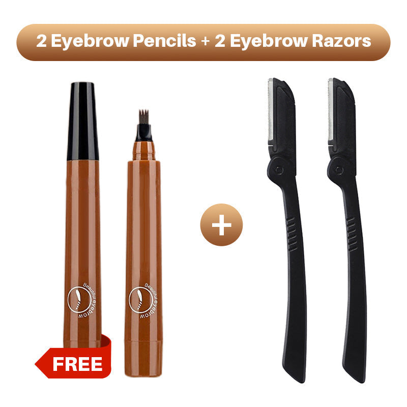Hjmeta®🎁Buy 1 Get 1 Free🔥Waterproof Four-tip Beard and Eyebrow Pen✨