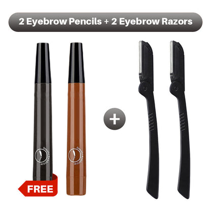 Hjmeta®🎁Buy 1 Get 1 Free🔥Waterproof Four-tip Beard and Eyebrow Pen✨