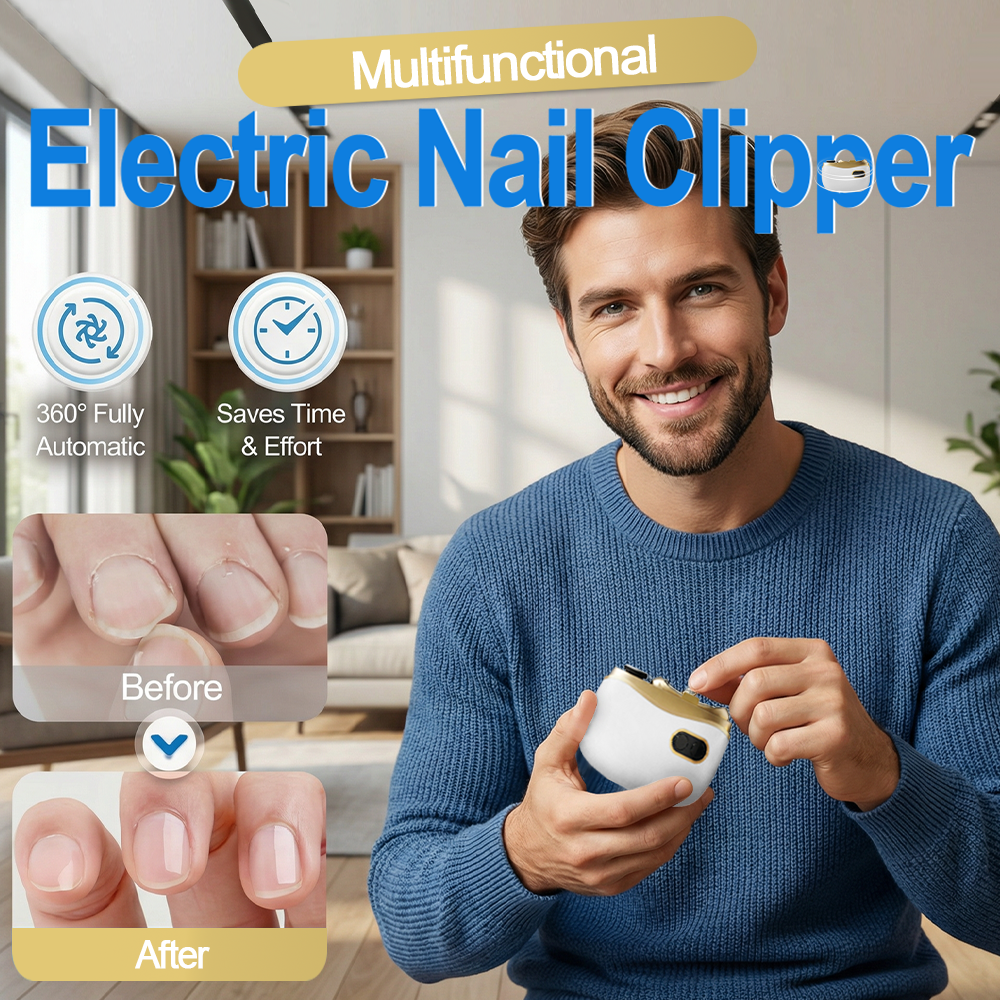 Hjmeta®🎁2-in-1 Electric Nail Clipper & Polisher ✨ Universal automatic nail file for adults and children👶