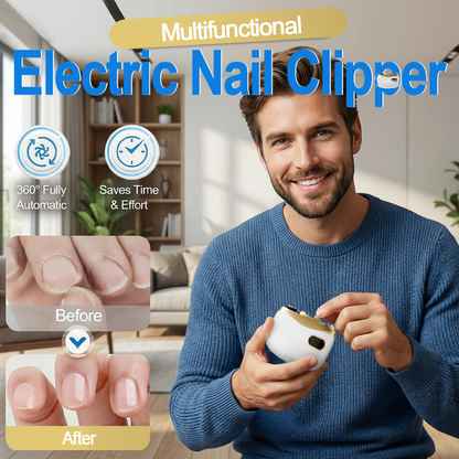 Hjmeta®🎁2-in-1 Electric Nail Clipper & Polisher ✨ Universal automatic nail file for adults and children👶