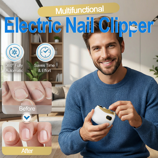 Hjmeta®🎁2-in-1 Electric Nail Clipper & Polisher ✨ Universal automatic nail file for adults and children👶