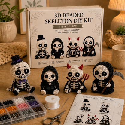 🏆✨ 15 Minutes Away From Your Phone.🧵✨Hjmeta®Petite 3D Beaded Animal Craft Kit