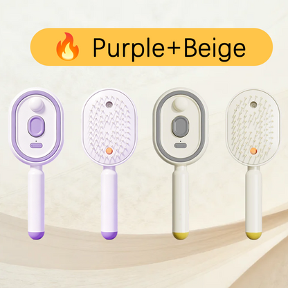 💖ProGlide™🇬🇧 Scalp Massager Comb 💆‍♀️ – Self-Cleaning 🧼, Tangle-Free ✂️ & Frizz-Control Hair Brush with Soothing Mist Spray 💨✨ | Perfect for Dry, Brittle Hair 💧🌟
