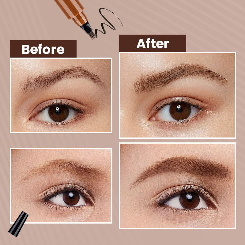 Hjmeta®🎁Buy 1 Get 1 Free🔥Waterproof Four-tip Beard and Eyebrow Pen✨