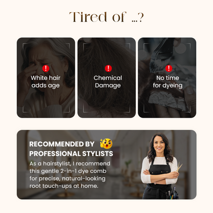💖2-in-1 Convenient Hair Dye Comb For Gray Hair-Hjmeta®