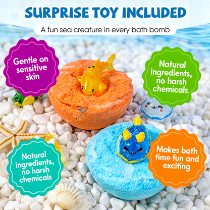 Hjmeta®12-Piece Bath Bomb Gift Set for Kids