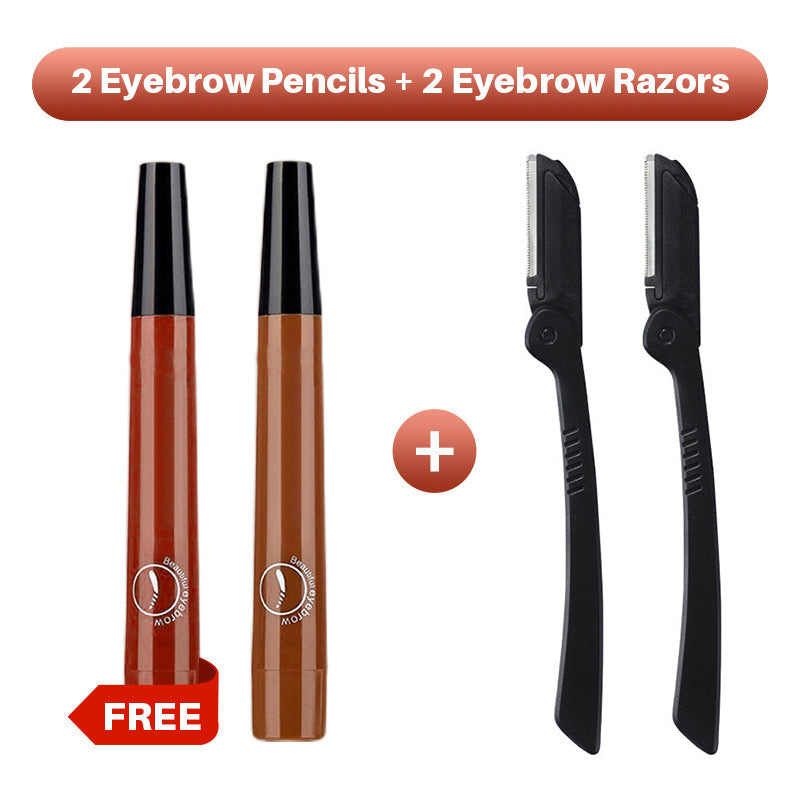 Hjmeta®🎁Buy 1 Get 1 Free🔥Waterproof Four-tip Beard and Eyebrow Pen✨