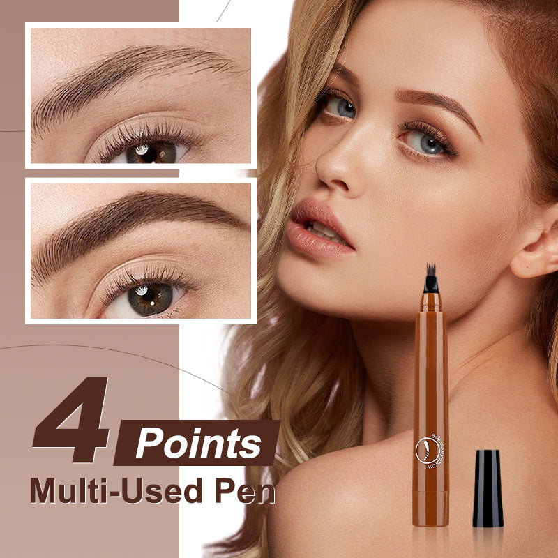 Hjmeta®🎁Buy 1 Get 1 Free🔥Waterproof Four-tip Beard and Eyebrow Pen✨