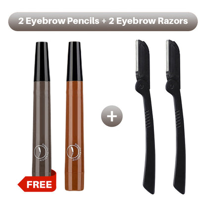 Hjmeta®🎁Buy 1 Get 1 Free🔥Waterproof Four-tip Beard and Eyebrow Pen✨