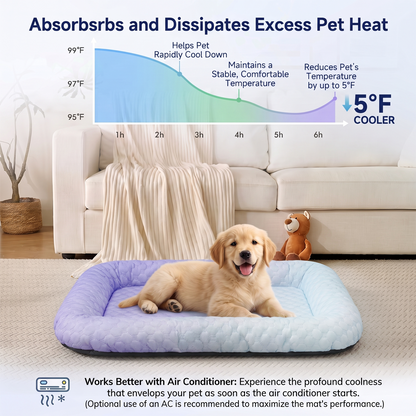 upsell-❄️Pet Cooling Mat for Dogs & Cats 🐾  Naturally Cool Ice-Silk Pad • Breathable, Washable & Soft (Copy)