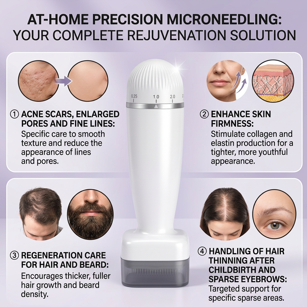 🔥 At-Home Precision Microneedling for Smoother Skin & Healthier-Looking Scalp