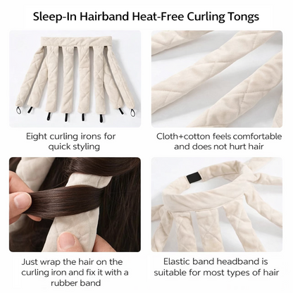 Hjmeta®💥HOT SALE💥Sleep-in hairband Heat-free curling tongs🧑‍🦱🥰