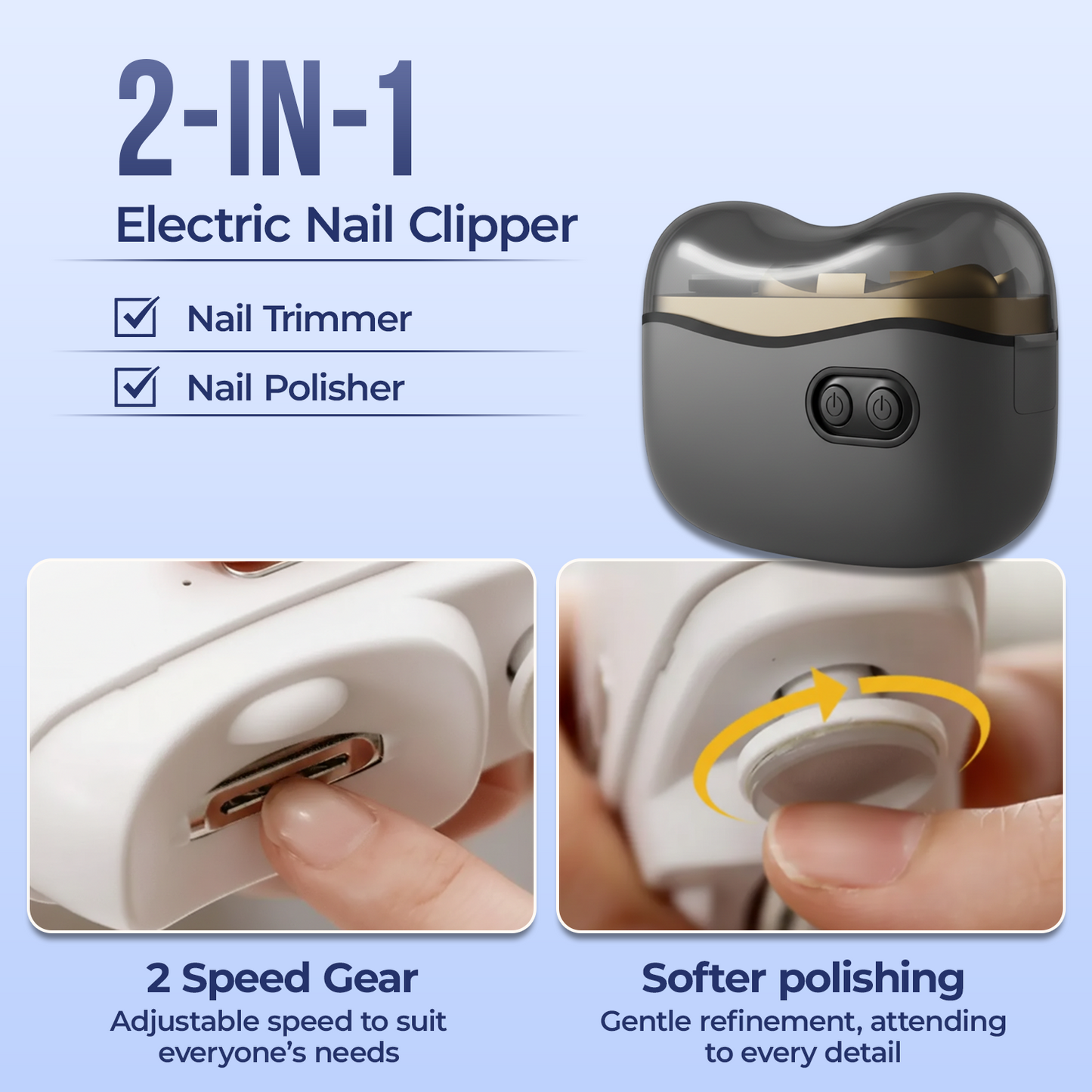 upsell-💅2026 Upgraded 2-in-1 Electric Nail Clipper & Polisher-Hjmeta®