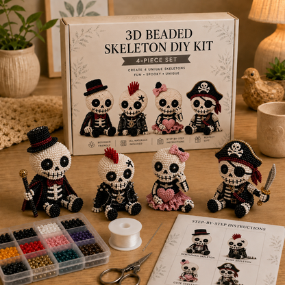 🏆✨ 15 Minutes Away From Your Phone.🧵✨Hjmeta®Petite 3D Beaded Animal Craft Kit