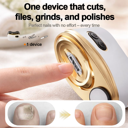 Hjmeta®🎁2-in-1 Electric Nail Clipper & Polisher ✨ Universal automatic nail file for adults and children👶