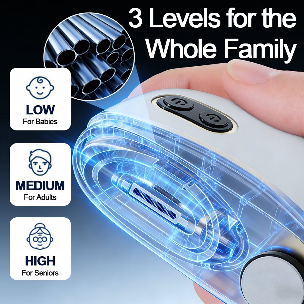 Hjmeta®🎁2-in-1 Electric Nail Clipper & Polisher ✨ Universal automatic nail file for adults and children👶
