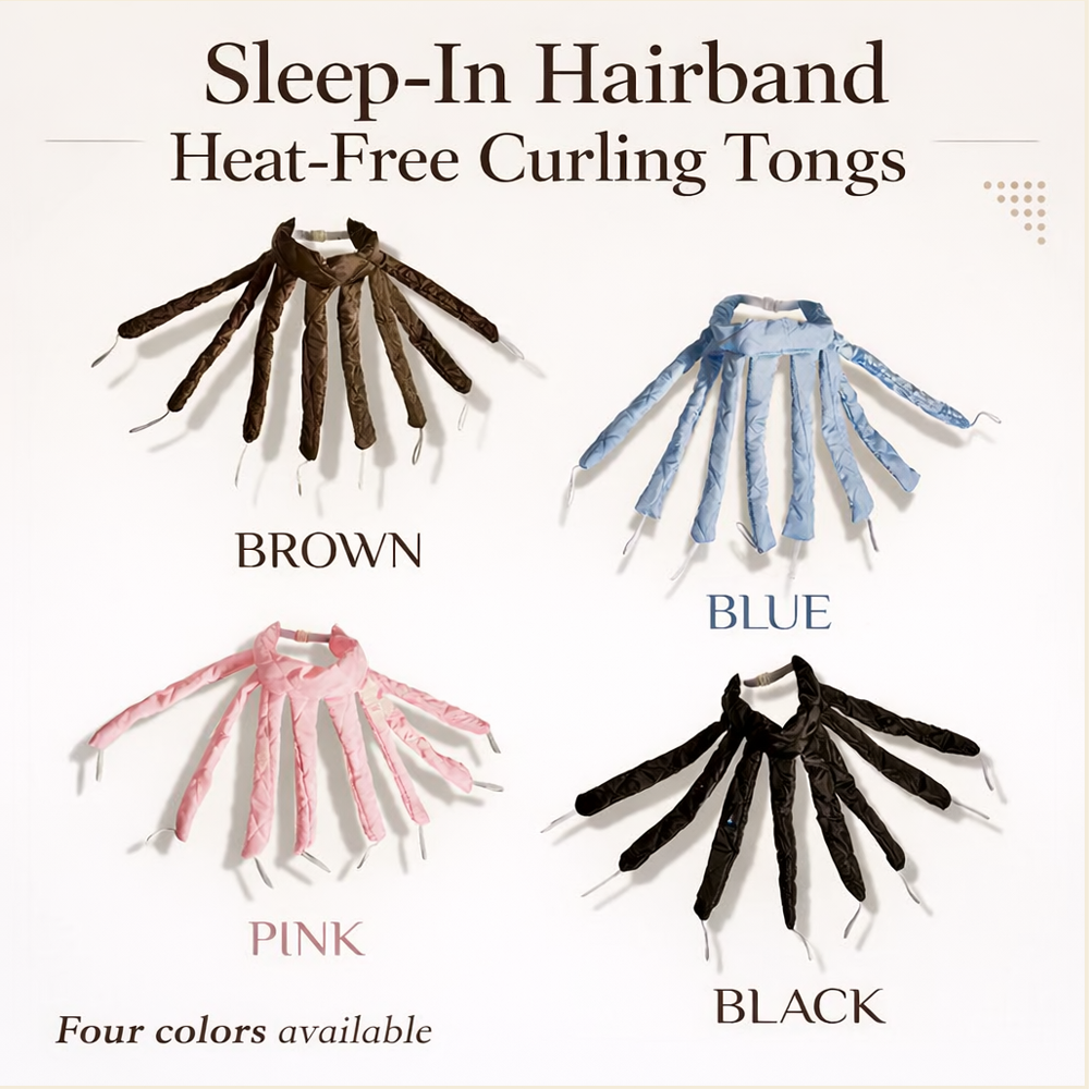 Hjmeta®💥HOT SALE💥Sleep-in hairband Heat-free curling tongs🧑‍🦱🥰