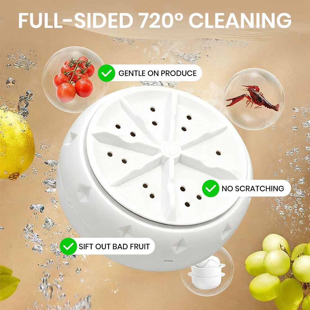 Hjmeta®🍉🥬Effortless Vortex Fruit and Vegetable Washer