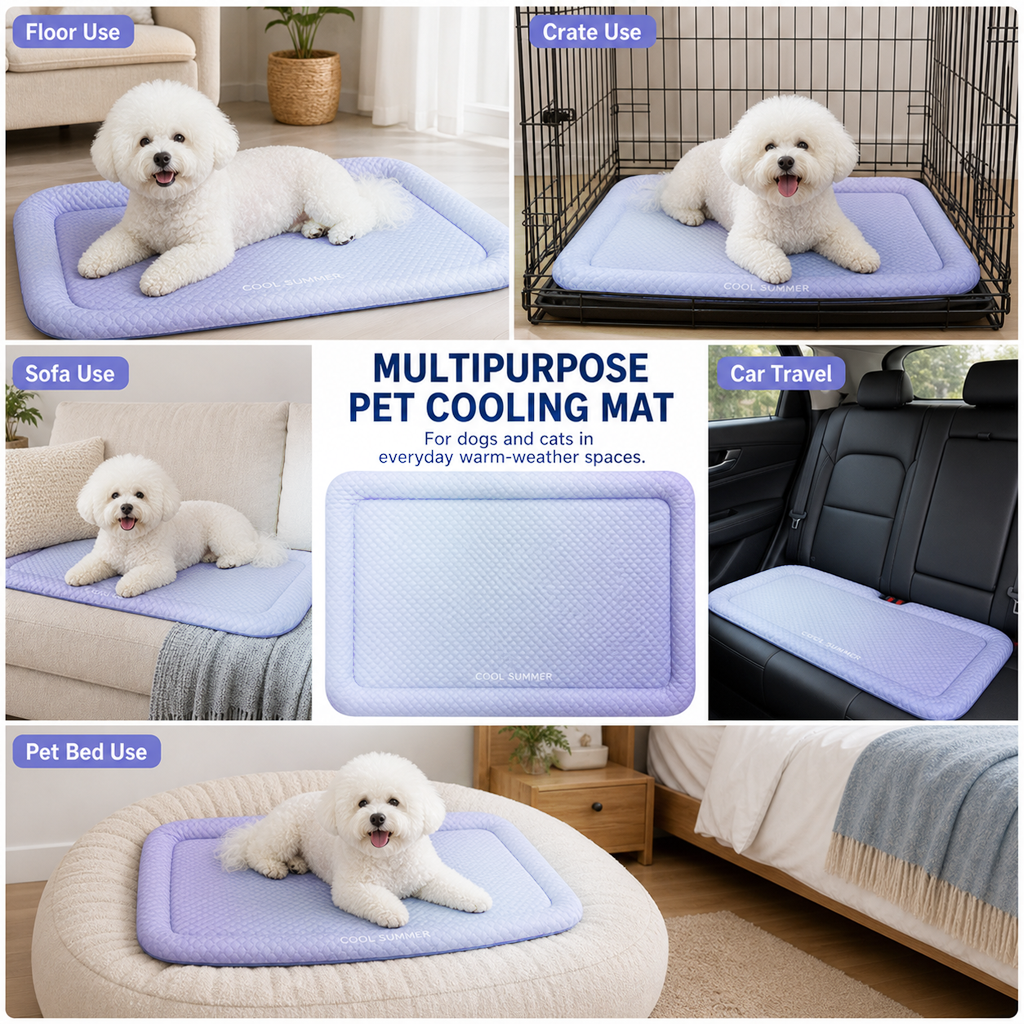 upsell-❄️Pet Cooling Mat for Dogs & Cats 🐾  Naturally Cool Ice-Silk Pad • Breathable, Washable & Soft (Copy)